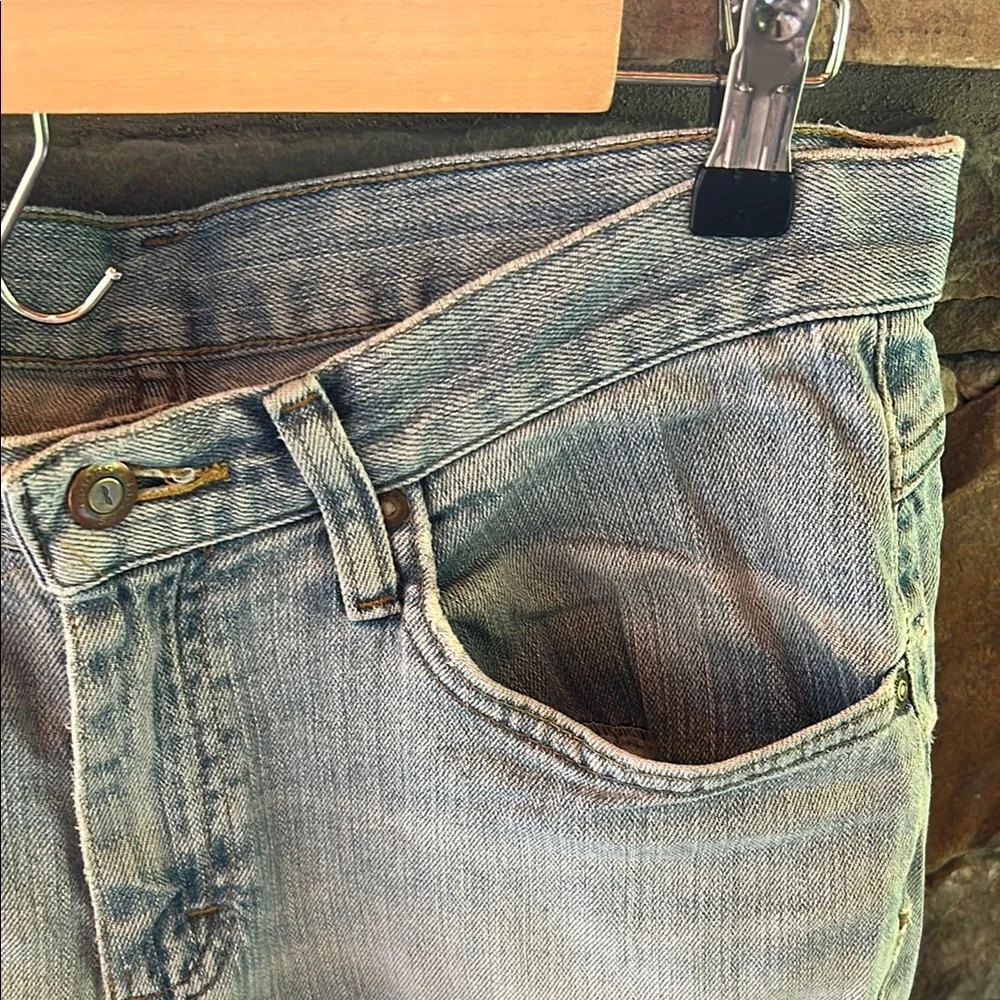 Riders by Lee cut off Jean Shorts Light Blue with Frayed ends; size 10M;so comfy